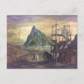 Postüberquerung - Das Schwarze Pferd - John Athert Postkarte (Vorderseite)