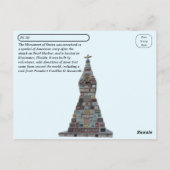 Postüberquerung - Denkmal der Staaten - Florida Postkarte (Rückseite)