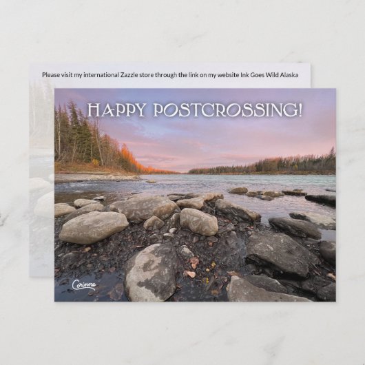 Postüberquerung Kenai Fluss - Postkarte (Vorne/Hinten)