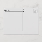 Postüberquerung - Komodo Dragon kommt für Sie Postkarte (Rückseite)