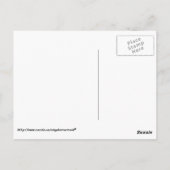 Postüberquerung - Monarchschmetterling-Raupen Postkarte (Rückseite)