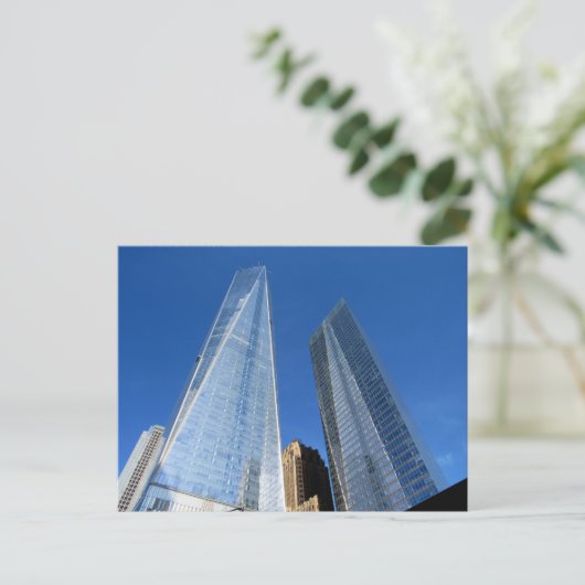 Postüberquerung - New York Skyline Postkarte (Stehend Vorderseite)