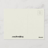 Postüberquerung ohne das übliche Zeug Postkarte (Rückseite)