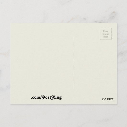 Postüberquerung ohne das übliche Zeug Postkarte (Rückseite)