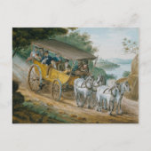 Postüberquerung - Reise durch Stagecoach Kunstmuse Postkarte (Vorderseite)