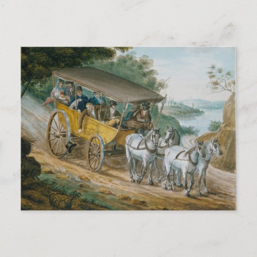 Postüberquerung - Reise durch Stagecoach Kunstmuse Postkarte (Vorderseite)