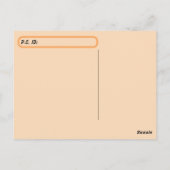 Postüberquerung Schlafsäugchen Babyküche mit Auswe Postkarte (Rückseite)