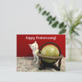 Postüberquerung - Tuffy McDuff rund um die Weltkat Postkarte (Stehend Vorderseite)