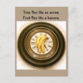 Postüberquerung, Uhr Postkarte (Vorderseite)