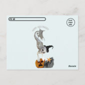 Postüberquerung - unter MeeresHalloween Postkarte (Rückseite)