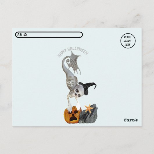 Postüberquerung - unter MeeresHalloween Postkarte (Rückseite)