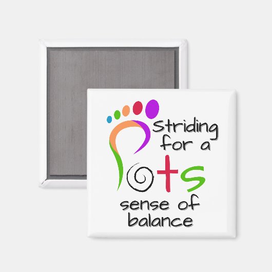 Postural Tachykardie Syndrom (POTS) Bewusstsein. Magnet (Vorderseite/Rückseite)