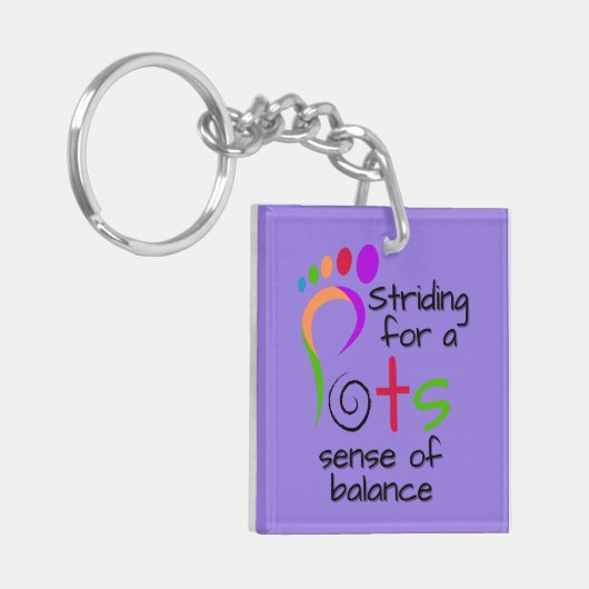 Postural Tachykardie Syndrom (POTS) Schlüsselanhänger (Vorderseite links)