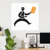 Postversand Symbol Poster (Heimbüro)