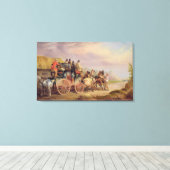 Postwagen auf der Straße: Die 'Quicksilver' Devonp Leinwanddruck (Insitu (Holzboden))