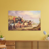 Postwagen auf der Straße: Die 'Quicksilver' Devonp Leinwanddruck (Insitu (Wohnzimmer))