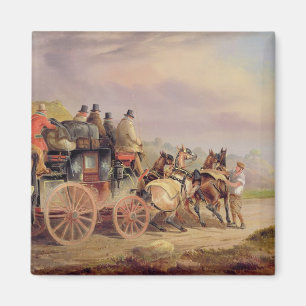 Postwagen auf der Straße: Die 'Quicksilver' Devonp Magnet