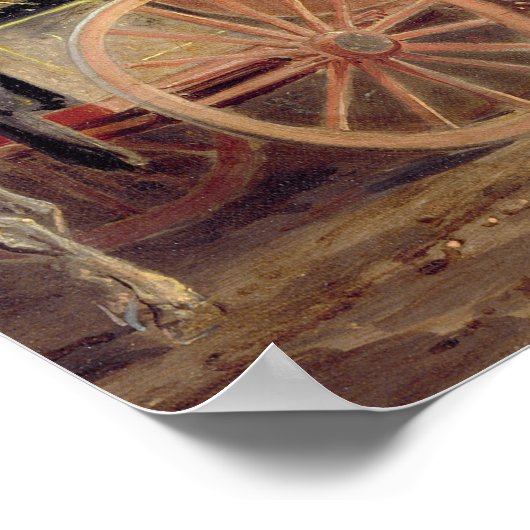 Postwagen auf der Straße: Die 'Quicksilver' Devonp Poster (Ecke)