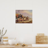 Postwagen auf der Straße: Die 'Quicksilver' Devonp Poster (Küche)