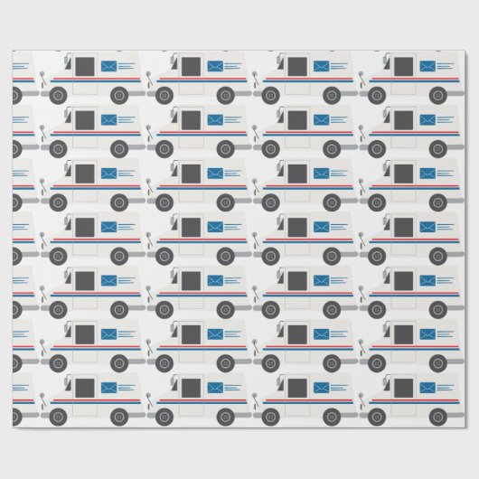 Postwagen Geschenkpapier (Flach)