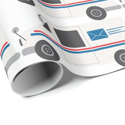 Postwagen Geschenkpapier (Rolleneckpunkt)