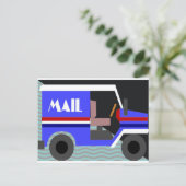 Postwagen Postkarte (Stehend Vorderseite)