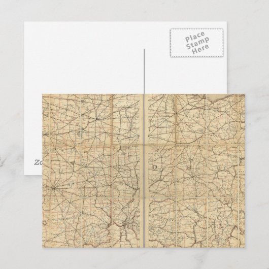 Postweg Ohio Postkarte (Vorne/Hinten)