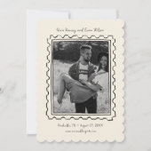 Postwertzeichen Handgezeichnete Save The Date Kart (Vorderseite)