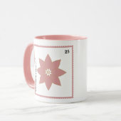 Postwertzeichen-Rosa-Weihnachtsstern-Feiertags-Fot Tasse (Vorderseite Links)