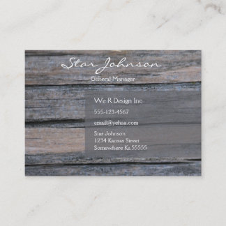 Postwood Grau Visitenkarte