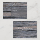 Postwood Grau Visitenkarte (Vorne/Hinten)