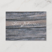 Postwood Grau Visitenkarte (Rückseite)