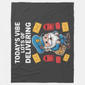Postzustellende Gnome Mail Fleecedecke (Vorderseite)