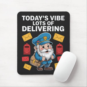 Postzustellende Gnome Mail Mousepad