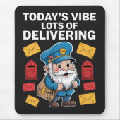 Postzustellende Gnome Mail Mousepad (Vorne)