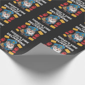 Postzustellende Gnomenzustellung Geschenkpapier (Ecke)