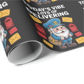 Postzustellende Gnomenzustellung Geschenkpapier (Rolleneckpunkt)