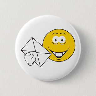 Postzusteller Gesicht Button