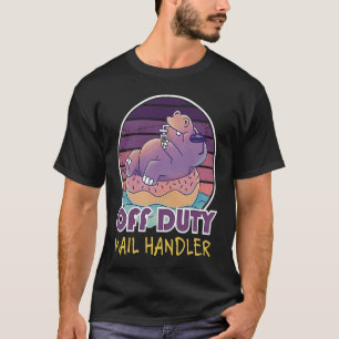 Postzusteller-Kollege außerhalb des Dienstes T-Shirt