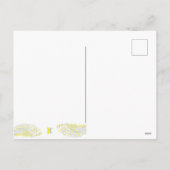 Postzustellung von Eule - Hogwarts inspiriert Feiertagspostkarte (Rückseite)