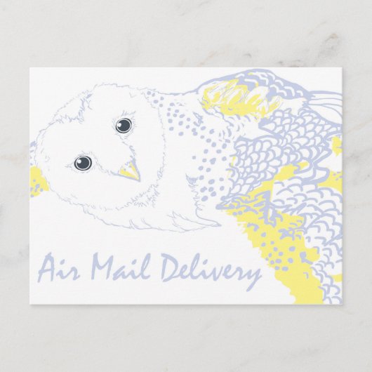 Postzustellung von Eule - Hogwarts inspiriert Feiertagspostkarte (Vorderseite)