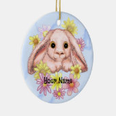 Posy Bunny Rabbit Keramik Ornament (Rechts)