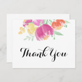 Posy-Garten | danken Ihnen Dankeskarte (Vorne/Hinten)