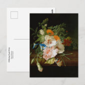 Posy of Blume von Rachel Ruysch Postcard Postkarte (Vorne/Hinten)