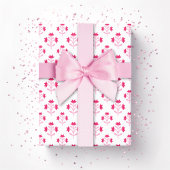 Posy Sprig in Pink Geschenkpapier