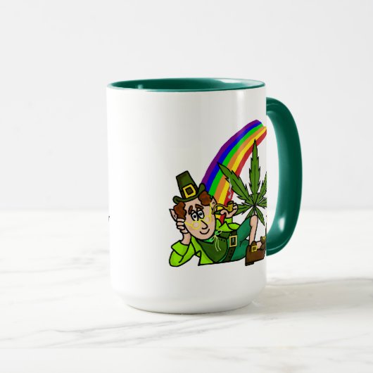 Pot am Ende der Regenbogen-Tasse Tasse (VorderseiteRechts)