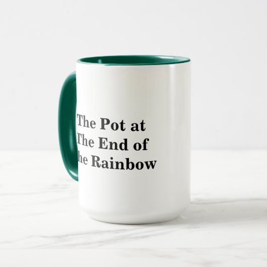 Pot am Ende der Regenbogen-Tasse Tasse (Vorderseite Links)