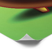 Pot aus Gold und Regenbogen Poster (Ecke)