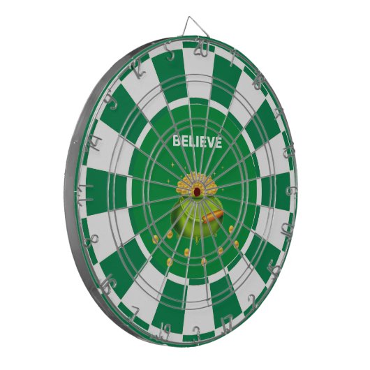 Pot aus Gold und Text Dartscheibe (Vorderseite Links)