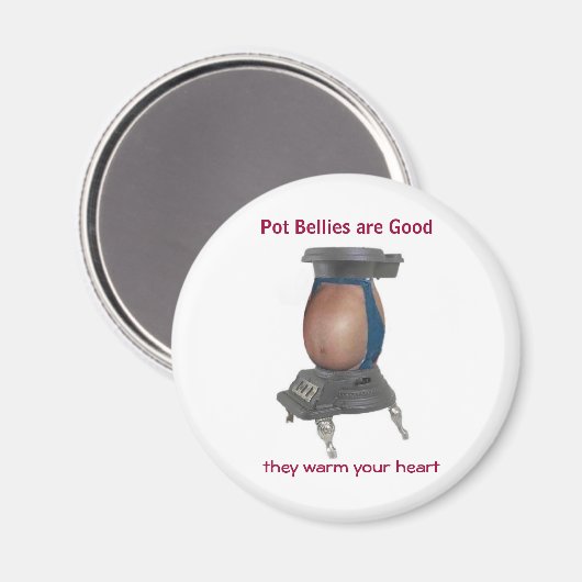 Pot Bly Magnet (Vorderseite/Rückseite)